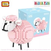 LEEGO Bộ lắp ráp sheep hồng hãng Loz