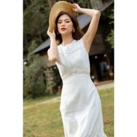 Leena// Đầm linen phối ren / Đầm thiết kế dạo phố, dự tiệc / Đầm công sở / Đầm maxi