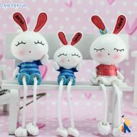 Leeterun 3 Búp Bê Thỏ, Quà Tặng Thỏ Treo Chân Búp Bê, Nhựa Thủ Công Dễ Thương Treo Chân Cặp Đôi Búp Bê Phòng Khách Phòng Ngủ