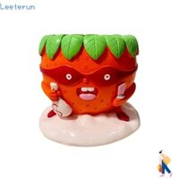 Leeterun Ấm hoa dâu tây, Trang trí sân Chậu cây mọng nước Cây cảnh thủ công, Tượng tượng nhựa Thủ công Phụ kiện sân vườn Trang trí cảnh quan vi mô cho Halloween