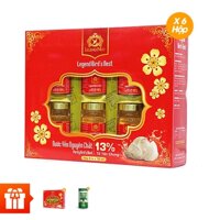 LEGEND NEST: Combo 6 hộp nước yến đường phèn 13% + 2 hộp cùng loại + 6 lon yến hoặc ngũ diệp sâm