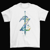Legend Of Zelda Biểu Tượng Áo Thun Unisex Cotton Trưởng Thành Ngộ nghĩnh Twilight Link Garden