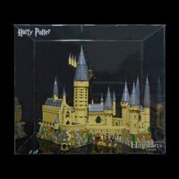 Lego 71043 Harry Potter lâu đài Hogwarts lâu đài Acrylic hiển thị hộp với đèn chống bụi