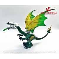 LEGO ANIMALS - ĐỒ CHƠI LẮP RÁP LEGO RỒNG TRUNG CỔ - Fantasy Era Dark Green Head with Armor Dragon