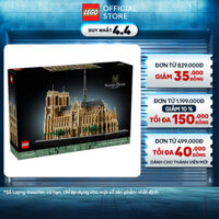 LEGO ARCHITECTURE 21061 Đồ Chơi Lắp Ráp Nhà Thờ Đức Bà Paris (4383 chi tiết)
