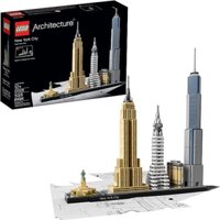 LEGO Architecture New York City Skyline 21028, Collectible Model Kit for Adults to Build, Creative Activity, Home Décor