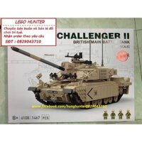 Lego Army Modern War Gudi 6108 bộ lắp ráp Xe Tank Chalenger II của Anh