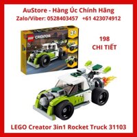 [LEGO CHÍNH HÃNG] 31103- Xe Tải Tên Lửa (LEGO Creator 3in1 Rocket Truck 31103) 198 Chi Tiết