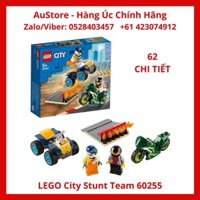 [LEGO CHÍNH HÃNG] 60255 - Biểu Diễn Nhào Lộn Xe Đạp (LEGO City Stunt Team 60255 Bike Toy) 62 Chi Tiết