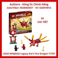 [LEGO CHÍNH HÃNG] 71701 - Rồng lửa của Kai (LEGO NINJAGO Legacy Kai’s Fire Dragon 71701) 81 Chi Tiết