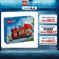 LEGO CITY 60407 Đồ Chơi Lắp Ráp Xe Buýt Hai Tầng Màu Đỏ (384 chi tiết)