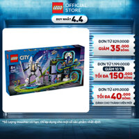 LEGO CITY 60421 Đồ Chơi Lắp Ráp Công Viên Tàu Lượn Siêu Tốc Robot World (986 chi tiết)