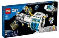 LEGO City Lunar Space Station, 60349 NASA Inspired Building Toy, Model Set with Docking Capsule, Labs and 5 Astronaut Mi