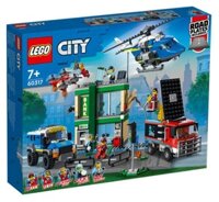 LEGO City Police Chase at The Bank 60317 Building Toy Set for Kids, Boys, and Girls Ages 7+ (915 Pieces)