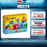 LEGO CLASSIC 11018 Hộp gạch Classic chủ đề đại dương sáng tạo (333 chi tiết)
