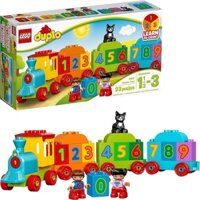 LEGO DUPLO My First Number Train 10847 Learning and Counting Train Set Building Kit and Educational Toy for 2-5 Year Old