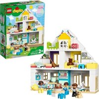 LEGO DUPLO Town Modular Playhouse 10929 Dollhouse with Furniture and a Family, Great Educational Toy for Toddlers (130 P