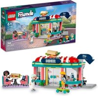LEGO Friends Heartlake Downtown Diner 41728 Building Toy - Restaurant Pretend Playset with Food, Includes Mini-Dolls Lia