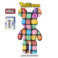 Lego Gấu BearBrick 45cm chữ cái ABC Size lớn LEGOXINZBR1760