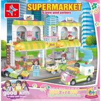 Lego Ghép Hình Siêu Thị 2 Tầng 688 Miếng ghép SP634
