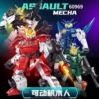 lego gudam lego gundam lego gundam mini lego gundam to Tương thích Lego Gundam Mecha Robot di chuyển cho trẻ em lắp ráp xếp hình đồ chơi cho bé trai 6 tuổi