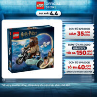 LEGO HARRY POTTER 76443 Đồ Chơi Lắp Ráp Mô Tô Bay Cùng Bác Hagrid và Harry (617 chi tiết)