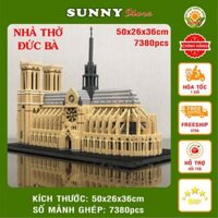 Lego hình nhà thờ Đức Bà Paris - Đồ chơi trẻ em rèn luyện thông minh - Sunny