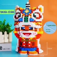 le.go hổ đầu lân 33cm Đồ chơi lắp ráp mô hình cỡ lớn Hàng Đẹp bear bricK.