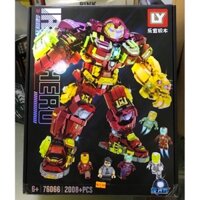 Lego Hulk Buster siêu anh hùng Marvel ( Lắp Ráp Mô Hình Iron Man Người Sắt Khổng Lồ 2008 Mảnh mã  - LY 76066 )