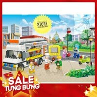 Lego Jie Star 20538 Lắp Ráp Xe Bán Tải Bán Hàng Lưu Động - Luxury Dining Car ( 459 Mảnh ) [ Hàng Có Sẵn ]