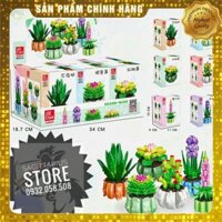 Lego Jiestar 92314 Lắp Ráp Các Chậu Bonsai ( 695 Mảnh - Bộ 6 hộp ) [ Hàng Có Sẵn ]