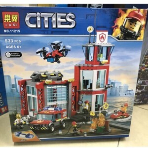 Lego lắp ghép City Bela Lari 11215 trạm cứu hỏa 533 chi tiết