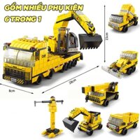 Lego Lắp Ráp Cho Bé, Đồ Chơi Lắp Ghép Lego Cần Cẩu 6 Trong 1 Tiện Dụng Dành Cho Bé 1000 Chi Tiết