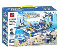 Lego Lắp Ráp Tàu Cảnh Sát 4in1 LX.A365