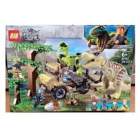 Lego Lắp Ráp Xếp Hinh Mô Hình Công Viên Khủng Long Hoang Dã 450 Khối.