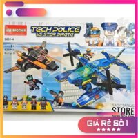 Lego Lele Brother 8601-4 Lắp Ráp Thủy Phi Cơ Cảnh Sát ( 623 Mảnh ) [Hot]