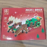 Lego Loại Đẹp Lắp Ráp Chủ Đề Giáng Sinh Ông Già Noel Mang Túi Quà, Cỗ Xe Tuần Lộc, Người Tuyết Cho Trẻ
