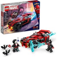 LEGO Marvel Spider-Man Miles Morales vs. Morbius 76244 Building Toy - Featuring Race Car and Action Minifigures, Adventu