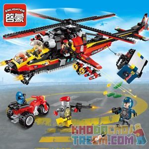 Lego máy bay trực thăng cảnh sát enlighten 1917