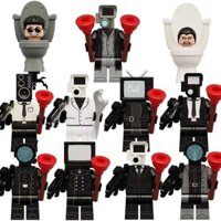 lego máy khoan deathstroke Super Titan Toilet Man, TV Man, Màn hình âm thanh, Chắp vá trẻ em, Khối lắp ráp hạt nhỏ, Đồ chơi Minifigure
