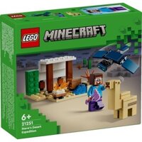 LEGO MINECRAFT 21251 Đồ chơi lắp ráp Chuyến thám hiểm đền thờ sa mạc của Steve (75 chi tiết)