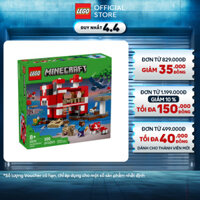 LEGO MINECRAFT 21270 Đồ Chơi Lắp Ráp Ngôi Nhà Của Những Chú Bò Nấm (500 chi tiết)