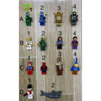 lego minifigures nhân vật siêu anh hùng marvel, ninjago và series hàng chính hãng