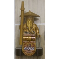 lego minifigures nhân vật ninjago sư phụ wu phiên bản gold kỉ niệm 10 năm trong bộ 71741 hàng chính hãng
