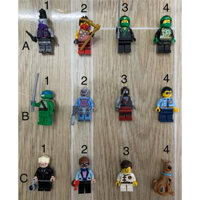 lego minifigures nhân vật ninjago, ninja turtles, city, batman, scooby doo hàng chính hãng