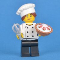 LEGO Minifigures Nữ Đầu Bếp Gourmet Chef 71018 Series 17