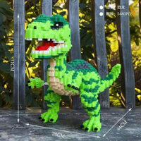 lego mô hình khủng long bạo chúa xanh lắp ráp sẵn (đã dính keo)