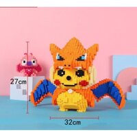 Lego mô hình Pikachu lân rồng băng tuyết cỡ lớn size 26-27cm