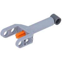 [LEGO MONSTER21]-92693c01-Bộ truyền động tuyến tính Technic Mini với đầu màu xám xanh đậm và trục màu cam