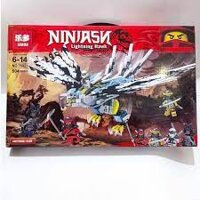 Lego Ninja bộ lắp chim ưng của ninja trắng - 504 miếng Lego Rồng Trắng Mắt Xanh